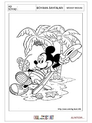 Mickey Mouse boyama sayfaları